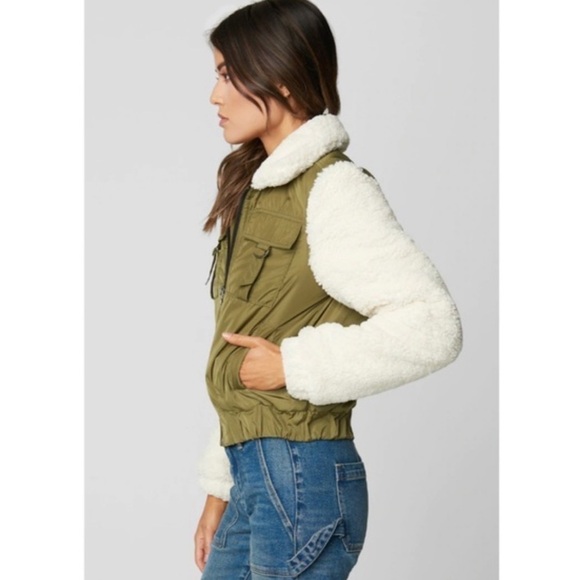 BLANK NYC Bomber Style Sherpa Utility Jacket - Picture 3 of 14